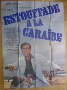 ESTOUFFAUDE A LA CARAIBE jean seberg affiche cinema 160x120 cm originale '67 - Foto 1 di 1