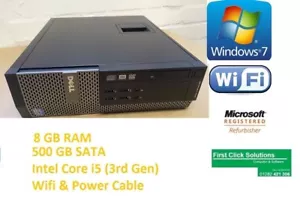 Dell OptiPlex 7010 SFF Intel Core i5-3rd Generation 8GB 500GB, DVD ROM Win 7 Pro - Picture 1 of 6