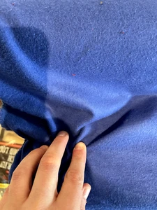 100% Cotton Flannel Fabric - 41” (105cm) wide - Royal Blue - Picture 1 of 4