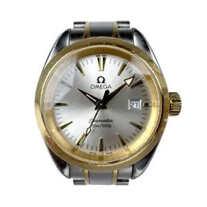 Auth OMEGA Seamaster Aqua Terra Watch Silver/Gold Stainless Steel/YG - u0015 - Picture 1 of 8