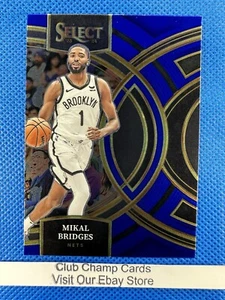 2023-24 #167 Mikal Bridges Panini Select Premier Blue Nets - Imagen 1 de 2