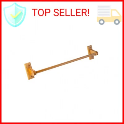 Toallero de pared Design House Dalton de 24 pulgadas para baño, madera de roble miel, Foto 1 de 2