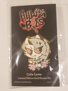 Vivziepop Helluva Boss Cutie Loona Gold Enamel Pin *LIMITED EDITION* - Picture 1 of 3