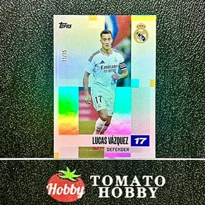 TOPPS REAL MADRID TEAM SET 2024-25 LUCAS VAZQUEZ /75 AQUA REFRACTOR REAL MADRID - Bild 1 von 2