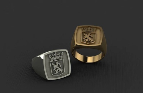 VALENTINO Anello con sigillo stemma famiglia regalo laurea anello stemma anello con sigillo unico