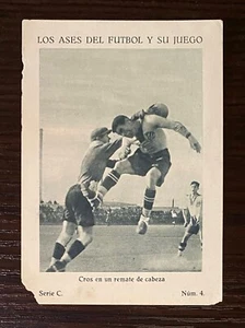 1920 's Manuel Cros Los Ases Del Futbol Chocolates Card CE Europa Barcelona - Picture 1 of 7