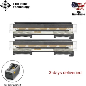 2X Nuevo cabezal de impresión de 203 ppp reemplazo para impresora de etiquetas Zebra ZD410 P1079903-010 - Imagen 1 de 1