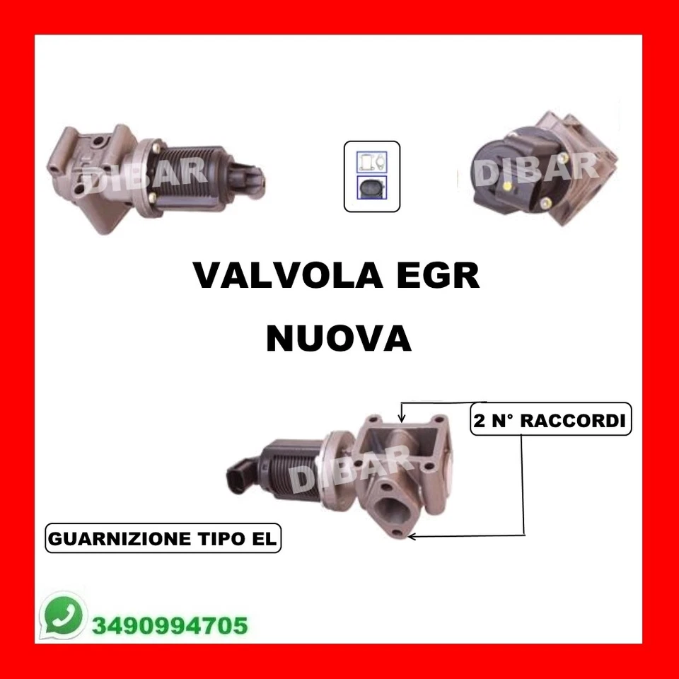 VALVOLA EGR NUOVA OPEL VECTRA C GTS 1.9 CDTI DAL 2004 KW110 CV150 Z19DTH 100 - Immagine 1 di 1