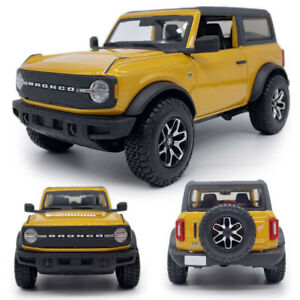 1:24 Ford Bronco Badlands Model Car Diecast Boys Gifts Mens Collection Yellow