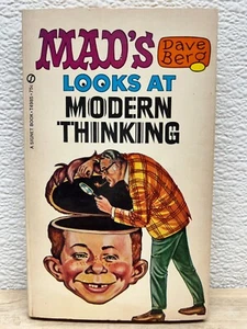 Vtg 1969 Mad's Looks At Modern Thinking By Dave Berg Paperback Classic Humor - Imagen 1 de 7