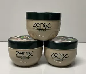 Zenix Clay Face Mask with Argan Oil Beauty Treatment 350gr X 3. - Picture 1 of 1