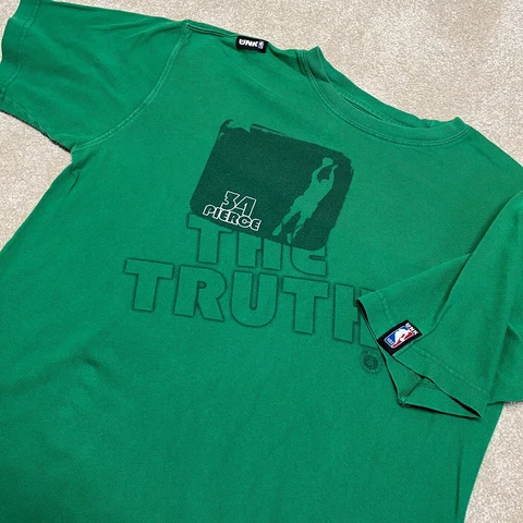 Paul Pierce Boston Celtics T Shirt Men Small Adult Green NBA Basketball Truth Cover