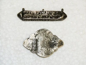 2 Antique Jewish Kabbalistic Hebrew Silver Rare Amulet Angels names, Zefat 20TH. - Picture 1 of 15
