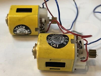 Set of 2 K&B Royal Bobcat FT-36D Mabuchi Aurora Slot Car Can Motors Foto 1 de 4