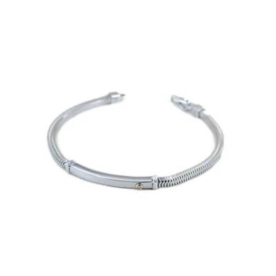 Bracciale uomo Zancan argento 925 ed Oro Rosa 18 carati ESB333R - Immagine 1 di 4