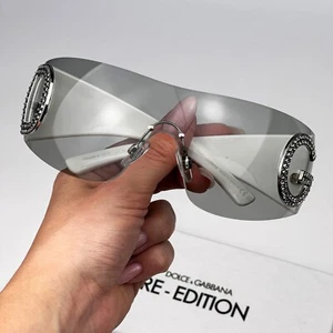 D&G Women Sunglasses Light Grey Grey Rimless Pillow DG2298B 06/87 NEW - Picture 1 of 12