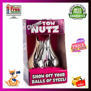 Chrome Tow Nutz Novelty Nuts Balls of Steel Sack Scrotum car Truck Novelty Gift - Picture 1 of 6