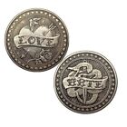 Commemorative Coins Metal Bronze Plated Love Or Hate Prediction Challenge 38x3mm