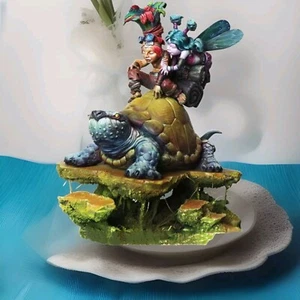 1/24 resin Figure Fantasy Fairy With Child Riding Turtle Unassembled Unpainted - Picture 1 of 1