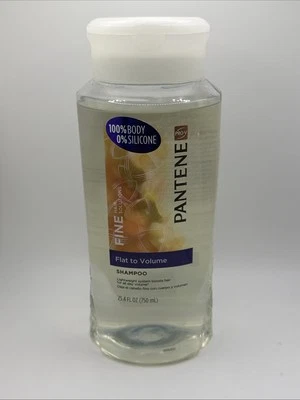 NUEVO Champú Pantene Pro-V fino plano a volumen 25,4 oz OZ sin silicona Foto 1 de 4