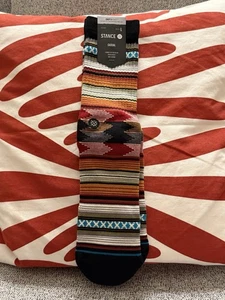 Stance "Baron" INFIKNIT Crew Socks Multicolor Geometric Print Sock Large 9-13 - Picture 1 of 9