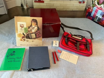American Girl Doll Molly’s School Bag With Box Set  Retired - Image 1 of 4