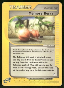 Pokemon Tcg Memory Berry #128 Pokemon Aquapolis LP - Picture 1 of 2