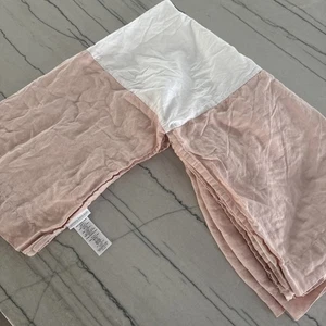 Pottery Barn Kids Crib Bed Skirt Blush Dusty Pink Linen 5441414 - Picture 1 of 10