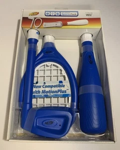 Nintendo Wii Nerf Sports Plus Sports Pack Blue Tennis Golf Baseball NEW (JN205) - Picture 1 of 3
