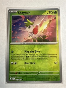 Shaymin 013/162 Reverse Holo Card SV05: Temporal Forces Pokemon TCG NM - Picture 1 of 7