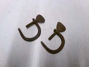 Antike handgeschmiedete Steppklemmen 2 Stück - Bild 1 von 9