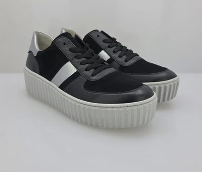 Gabor 53.203 Zapatillas Plataforma Negro Plata Cuero Mujer Talla 5.5 / US6.5 Foto 1 de 4