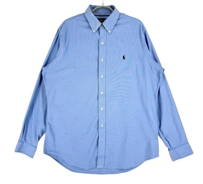 Ralph Lauren Hommes Décontracté 40% Nylon Performance Long Chemise Manche Taille - Photo 1/4