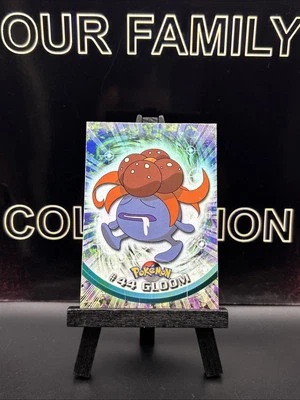 Gloom #44 Chrome Holo Foil Spectra Rare Pokemon 1999 Blue Topps TV Animation MP - Image 1 of 4