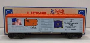Lionel 6-7602 O Gauge Spirit of 76 State of Pennsylvania Boxcar #7602 LN/Box - Foto 1 di 4