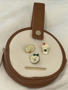 Starbucks 2022 Love Us Jelly Handy Bag With Iconic Bearista & Lovely Pins.nwot - Bild 1 von 4