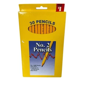 Set of 30 No. 2 HB Pencils - Non Toxic - Real Wood - NIP - Picture 1 of 4