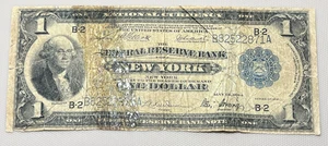 1918 - 1$ Federal Reserve Note, New York, Fr. 713, Blue Seal - Picture 1 of 10