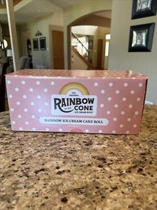 EMPTY BOX Original Rainbow Cone Ice Cream Shop Cake Roll Chicago Beverly Icon 26 - Picture 1 of 20