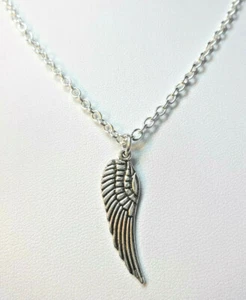 ENGEL / ENGELSFLÜGEL + HALSKETTE SILBER SCHUTZENGEL FLÜGEL KETTE GLIEDER GLÜCK - Picture 1 of 8
