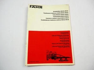 Fahr KM20 KM22 Kreiselmäher Ersatzteilliste Spare Parts List 1974 - Bild 1 von 2
