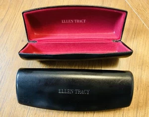 SEVENTEEN 17 Ellen Tracy Eyeglass Glasses Hard Cases Black/Red Genuine BULK SAVE - Picture 1 of 2