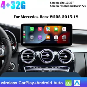 10.25" Car Stereo Radio GPS Carplay Android Auto For Mercedes Benz W205 2015-18 - Picture 1 of 21