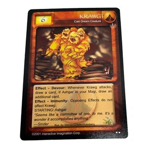 Magi Nation Duel - KRAWG - Cald Dream Creature - Three Head Fire Monster - Picture 1 of 10
