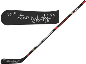 Dustin Byfuglien Signed Blackhawks 48 Inch FS Hockey Stick w/2010 Champs -SS COA - Picture 1 of 1