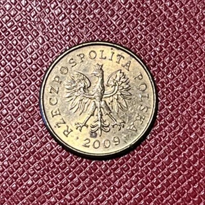 Poland 2009 MW Manganese Brass 1 Grosz. Warsaw Mint. Y# 276 - Picture 1 of 2