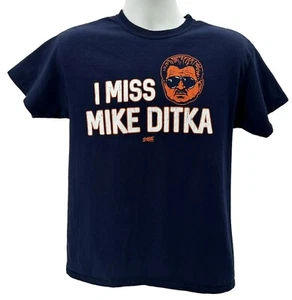 Smack Apparel Chicago Bears I Miss Mike Ditka Blue T-Shirt Mens Large - Picture 1 of 4