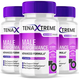 Tena Xtreme Male Pills Advanced Vitality Support Formula Supplement 180 Capsules - Picture 1 of 13