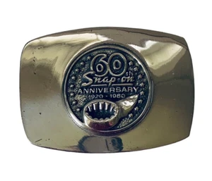 Herramientas a Presión Hebilla de Cinturón 60 Aniversario 1920-1980 BTS Plata Sólida Bronce De Colección - Imagen 1 de 4