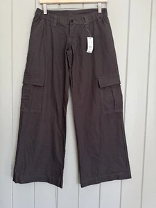 NWT J. Galt Women's Wide Leg Cargo High Waist Pants One Size Brown Pac Sun New - Picture 1 of 4